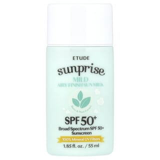 ETUDE, Sunprise, Mild Airy Finish Sun Milk, SPF 50+, 1.85 fl oz (55 ml)