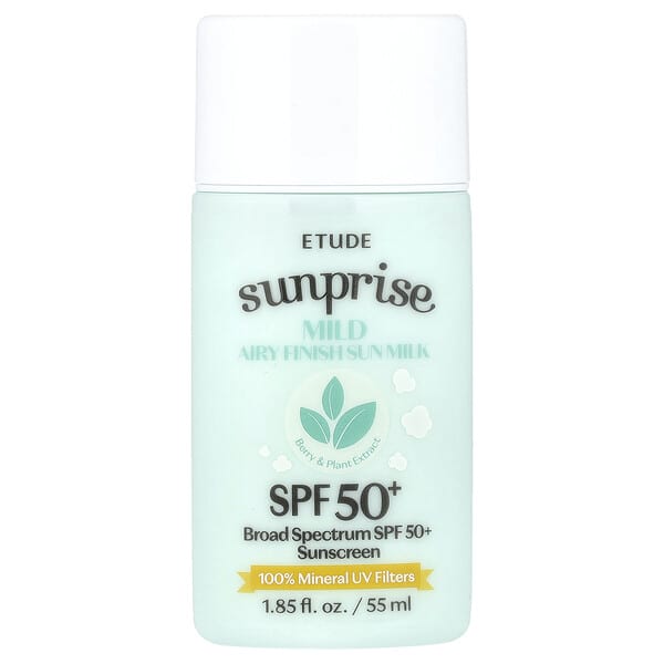 ETUDE, Sunprise, Leche solar para un acabado aireado suave, FPS +50, 55 ml (1,85 oz. líq.)
