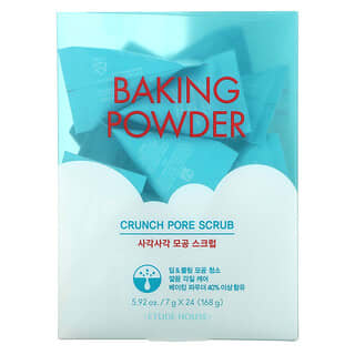 Etude, Baking Powder, Crunch Pore Scrub, 24 Pouches, 7 g Each