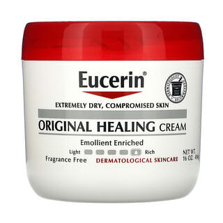 Eucerin, الكريم الأصلي العلاجي، للبشرة شديدة الجفاف، والبشرة الحساسة، خالي من العطور، 16 أونصة (454 جم)