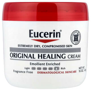 Eucerin, Crème apaisante originale, Peaux très sèches et fragilisées, Sans parfum, 454 g