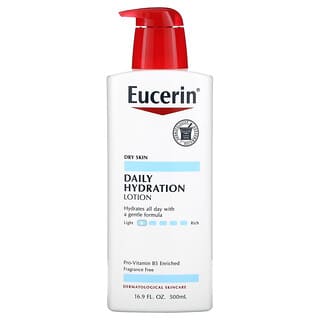 Eucerin, 日々の水分補給、ローション、無香料、16.9液量オンス（500 ml）