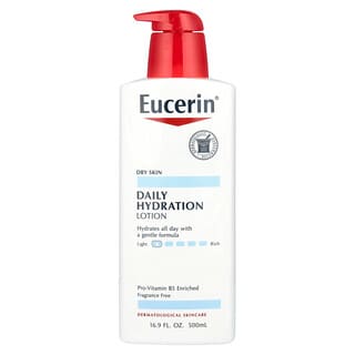 Eucerin, Daily Hydration Lotion, Fragrance Free, 16.9 fl oz (500 ml)
