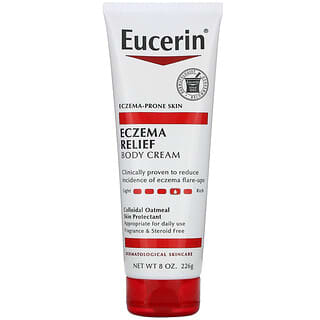 Eucerin, Crema corporal para aliviar eczemas, piel propensa a eczemas, sin fragancia, 8,0 oz (226 g)