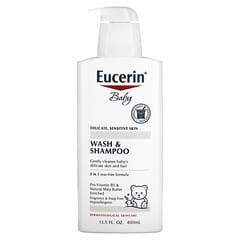 Eucerin, 身体洗いとシャンプー, 無香, 400 ml