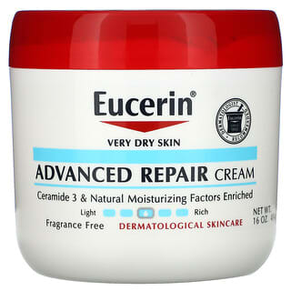 Eucerin, Crema reparadora avanzada, Sin fragancia, 454 g (16 oz)