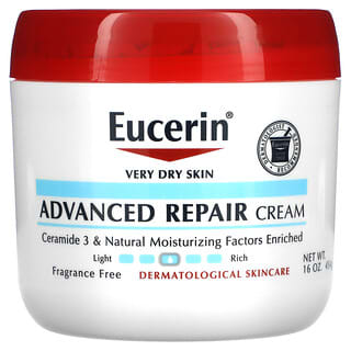 Eucerin, усовершенствованный восстанавливающий крем, без отдушек, 454 г (16 унций)