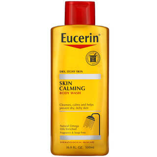 Eucerin, スキンカーミング ボディウォッシュ、無香料、500ml（16.9液量オンス）