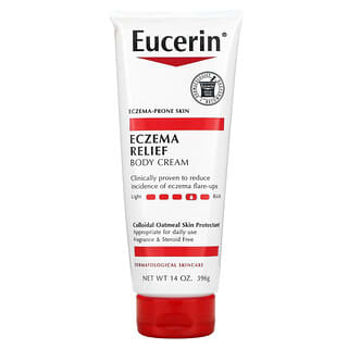 Eucerin‏, קרם לטיפול באקזמה, קרם גוף ללא בישום, 396 גרם (14 אונקיות)