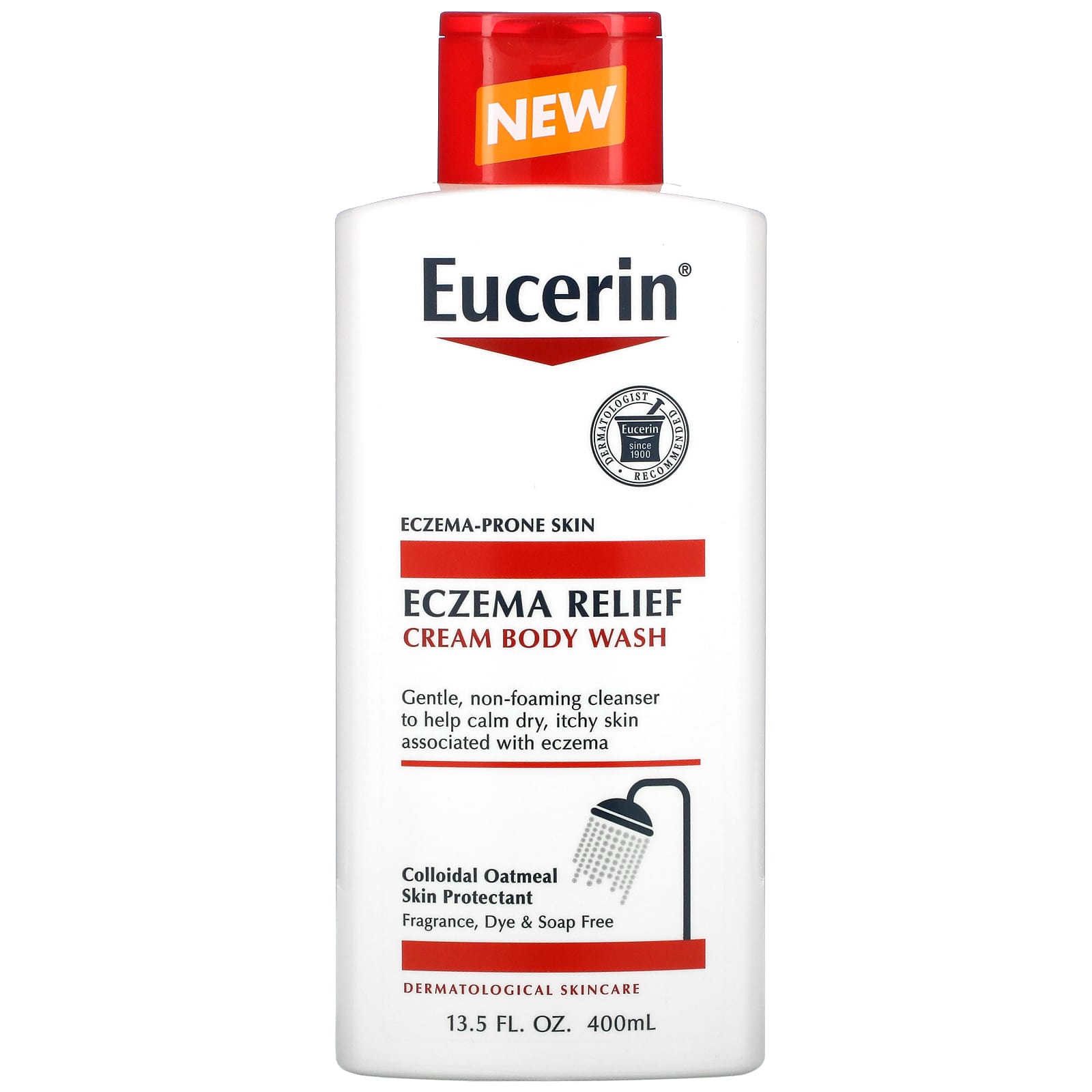 Eucerin, Eczema Relief, Cream Body Wash, 13.5 fl oz ml)