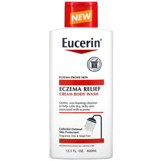 Eucerin, 濕疹舒緩沐浴露，13.5 液量盎司（400 毫升）