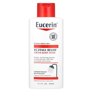 Eucerin, Alívio de Eczema, Creme para Lavar o Corpo, 400 ml (13,5 fl oz)