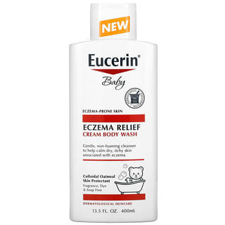 Eucerin, 유아용, 습진 완화, 크림 바디 워시, 400ml(13.5fl oz)