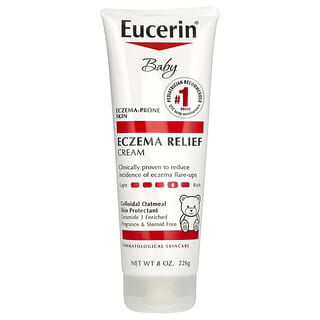 Eucerin, Baby, Eczema Relief Cream, Creme zur Linderung von Ekzemen für Babys, ohne Duftstoffe, 226 g (8 oz.)