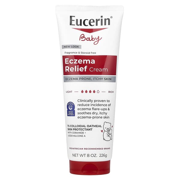 Eucerin, 嬰兒，濕疹緩解膏，無香，8 盎司（226 克）