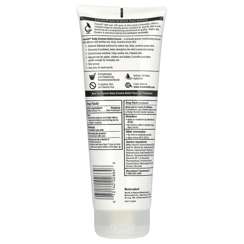 Bebek Egzama Rahatlat c Krem Kokusuz 8 oz 226 g