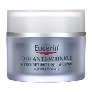 Eucerin, Crème de nuit antirides Q10 + pro-rétinol, 48 g