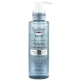 Eucerin, Face, Hydrating Cleansing Gel + Hyaluronic Acid, Fragrance Free, 6.8 fl oz (200 ml)