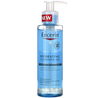 Eucerin, Gel de limpieza hidratante con ácido hialurónico, 200 ml (6,8 oz. Líq.)