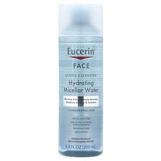 Eucerin, Hydrating Micellar Water + Hyaluronic Acid, Fragrance Free , 6.8 fl oz (200 ml)