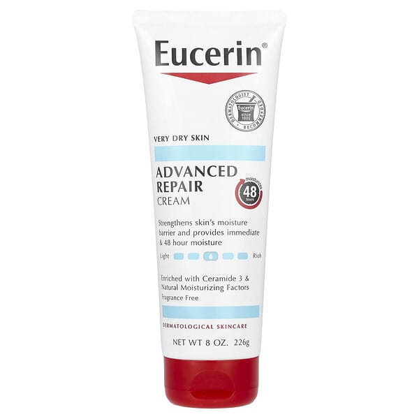 Eucerin, Advanced Repair Cream, Fragrance Free, 8 oz (226 g)