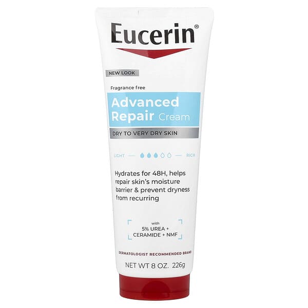 Eucerin, 어드밴스드 리페어 크림, 향료 무함유, 226g(8oz)