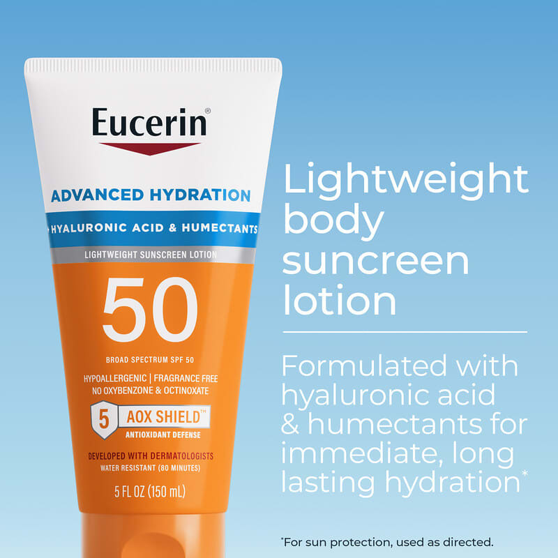 Hidratare avansată, loțiune ușoară de protecție solară, SPF 50