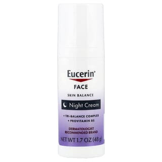 Eucerin, 皮膚平衡，面部晚霜，1.7 盎司（48 克）