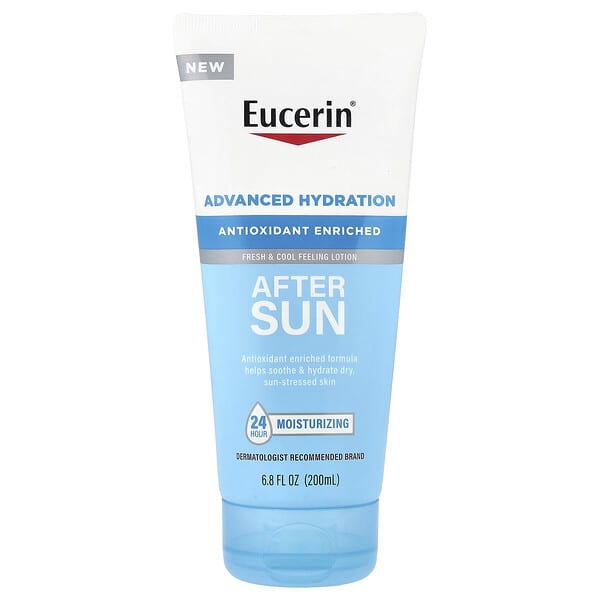 Eucerin, 高級保濕曬後修復乳液，6.8 液量盎司（200 毫升）