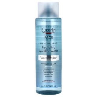 Eucerin, Agua micelar hidratante para el rostro, Sin fragancia, 400 ml (13,5 oz. líq.)