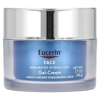 Eucerin, Gel-crema de hidratación inmersiva para el rostro, 48 g (1,7 oz)