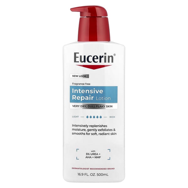 Eucerin, 深層修復乳液，無香，16.9 液量盎司（500 毫升）