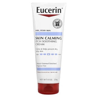 Eucerin, Skin Calming Itch Soothing Cream, Dry, Itchy Skin, Fragrance Free, 8 oz (226 g)