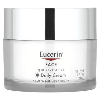 Eucerin, Revitalización con coenzima Q10, Crema facial para el día, Sin fragancia, 48 g (1,7 oz)