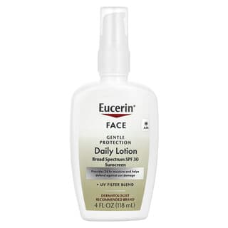 Eucerin, Gentle Protection, Daily Lotion & Sunscreen, SPF 30, Fragrance Free, 4 fl oz (118 ml)