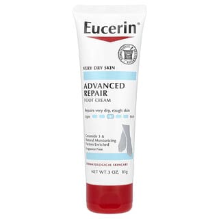 Eucerin, Creme de Reparo Avançado para os Pés, Sem Perfume, 85 g (3 oz)