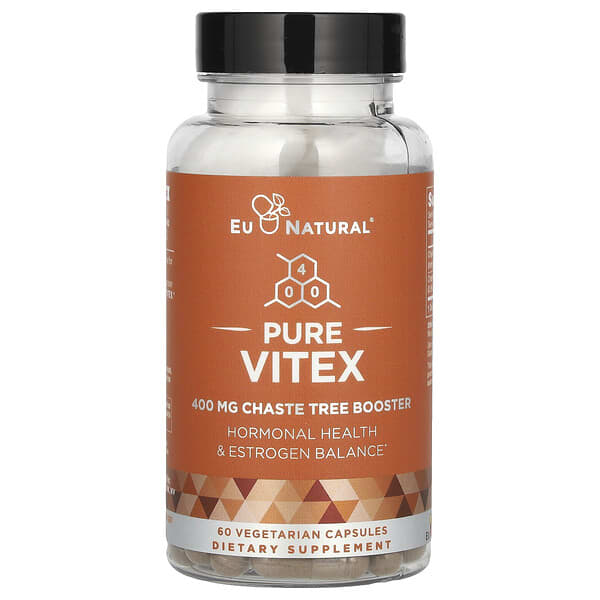 Eu Natural Pure Vitex, 60 Vegetarian Capsules (400 mg per Capsule)