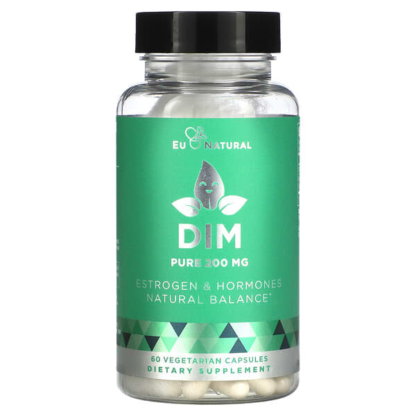 Eu Natural, DIM（ジインドリルメタン）、200mg、ベジカプセル60粒