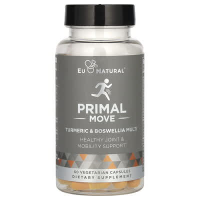 Eu Natural, Primal Move, Turmeric and Boswellia Complex, 60 Vegetarian Capsules
