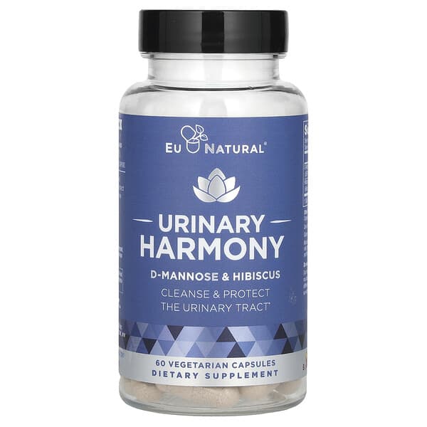 Eu Natural, Armonía urinaria, Suplemento para la limpieza y la protección de las vías urinarias, 60 cápsulas vegetales