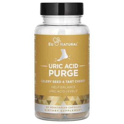 Eu Natural, Uric Acid Purge, Celery Seed & Tart Cherry, 60 Vegetarian Capsules