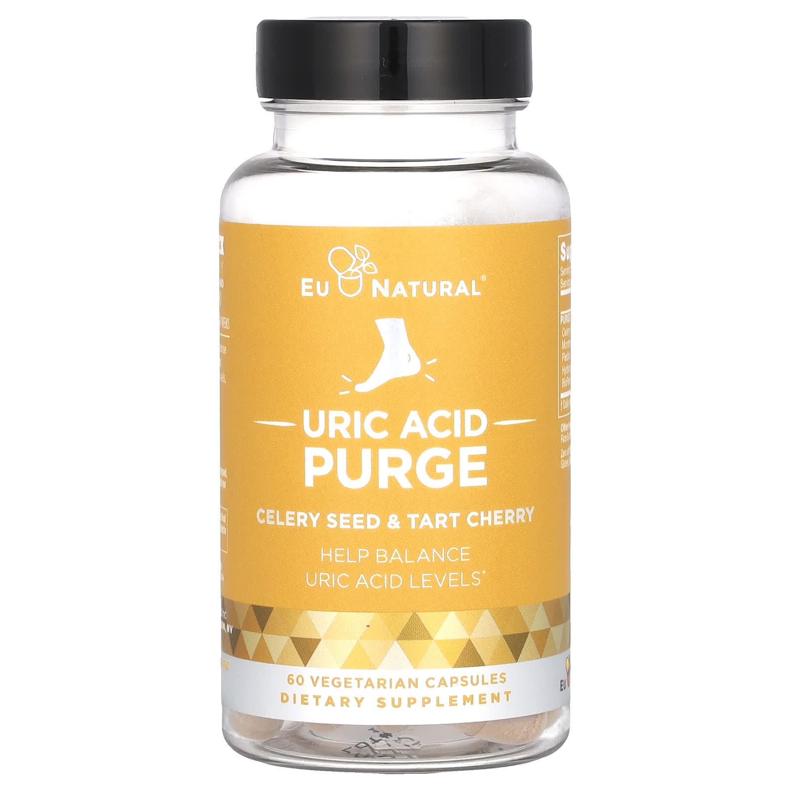 Eu Natural, Uric Acid Purge, Celery Seed & Tart Cherry, 60 Vegetarian