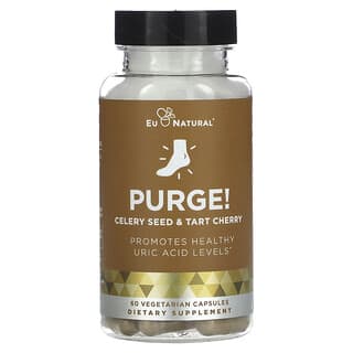 Eu Natural, PURGE!, комплекс для очищения, семена сельдерея и вишня, 60 вегетарианских капсул