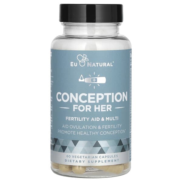 Eu Natural Conception For Her, Fertility Aid & Multi, 60 Vegetarian Capsules