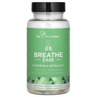 Eu Natural, Breathe Ease, кверцетин и листья крапивы, 60 вегетарианских капсул