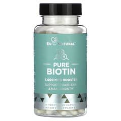 Eu Natural, Biotina pura, 5000 mcg, 120 cápsulas vegetales