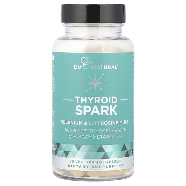Eu Natural Thyroid Spark, Selenium & L-Tyrosine Multi, 60 Vegetarian Capsules