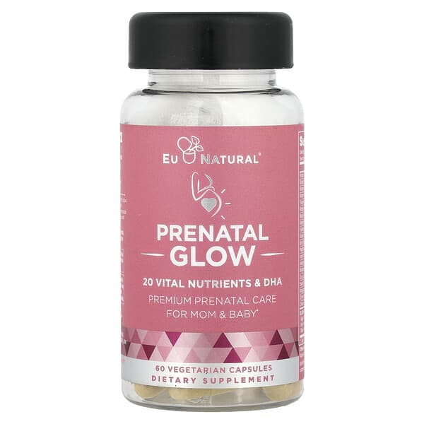 Eu Natural, Prenatal Glow, 60 Vegetarian Capsules — product photo 1