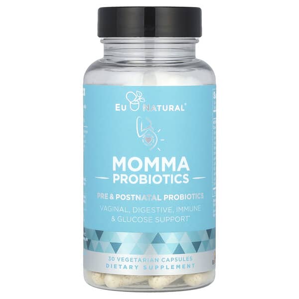 Eu Natural, Momma Probiotics, Pre & Postnatal Probiotics, 30 Vegetarian Capsules