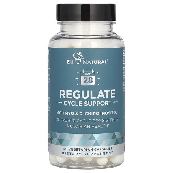 Eu Natural, Regulate，MYO &amp; D-Chiro 肌醇，90 粒素食膠囊